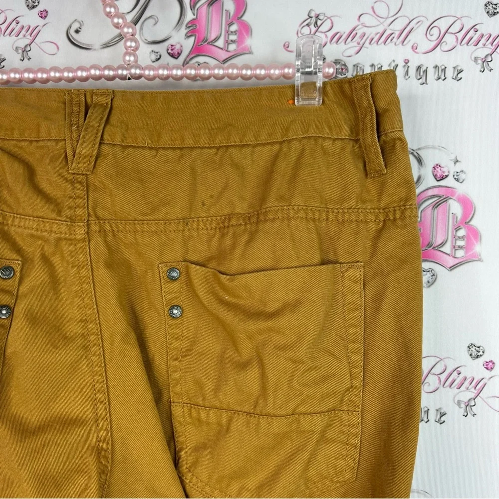 Urban Heritage pants cargo work style pants brown Tan Slim Pants - Picture 7 of 11